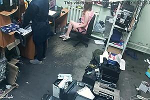 Slutty Blonde Masturbates Publicly Near Stranger