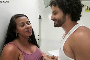 ex wife demands money at work, gets cock surprise