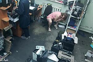 Slutty Blonde Masturbates Publicly Near Stranger