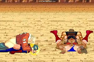 Kim Dong Hwan and Terry battle Wonder Woman and Ms. Marvel