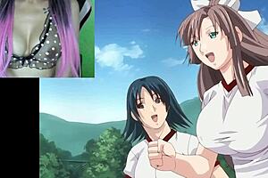 I-I fantasize about Erika's huge MILF body in this uncensored hentai anime cleavage episode 2