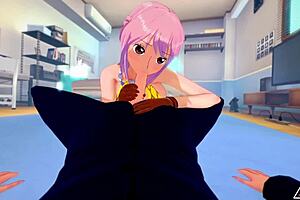 Koikatsu Rebecca and Sanji have sex with big tits and cock in anime uncensored.