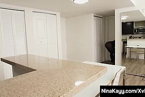 Wow, Nina Kayy's phat ass bangs cheating cock while Sara Jay spies! 😍