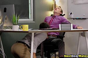 Black Boss Fucks Naughty Office Clerks!