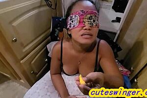 Blindfold Taste Test Game With Swallow