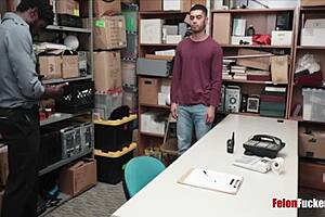 Straight stud blackmailed into gay bareback by cop