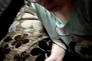 my wife gives sexy handjob ending in big cumshot