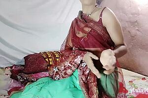 i see this hairy indian bhabhi getting fucked bent over in doggystyle with handjob and deepthroat on her first night