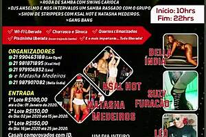 Feeling the passion after swing party in hotel