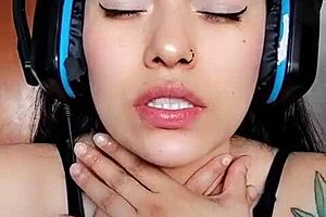 Watch This Latina Grope Her Boobs And Masturbate To Orgasm In Close Up Homemade Video!