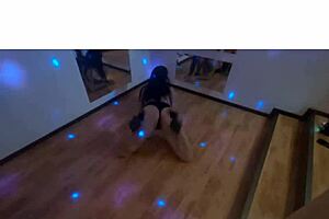 i'm doin a striptease for my boy, tearin my clothes off with my tatoos showin