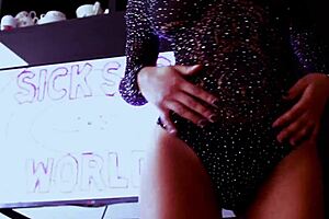 Dancing with my big tits out, she says.