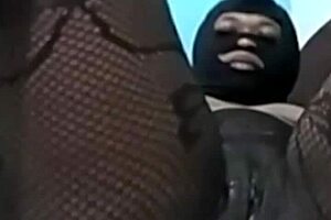 Self-Clamping Action with Cyndy Blackslave in Raw BDSM Scene