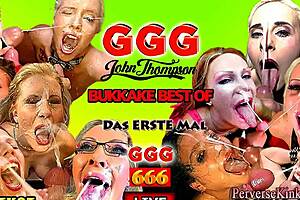 ho gulps pee from bowl in group golden shower