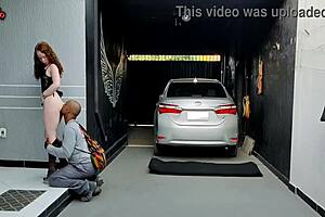 Wife surprises husband in sensual outfit, he fucks her ass until she begs to stop