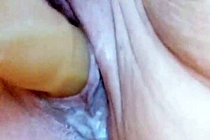 Creamy bathtub solo dildoing session with toys in the pool.