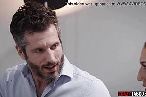 Horny couple enjoys safe sex with Lola Fae 😍