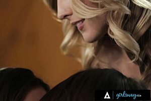 Girlsway Riley Reid Facefucked And Ridden By Karla Kush And Minion