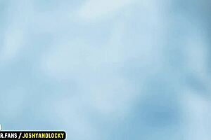 Asian Guy in Socks Releases Tension with Interracial Frottage