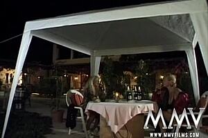 Hey, watch these mature bitches peeing in a wild threesome!