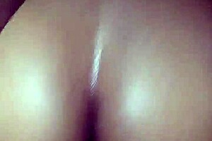 ebony wife bent over in doggystyle, ass shaking black contrast