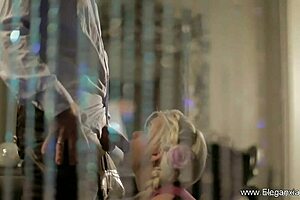 Big Breasted Virgin Loser Goes Down On Him