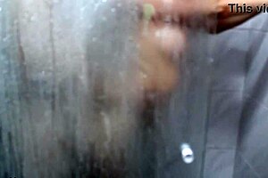 Rough pounding in steamy bathroom action