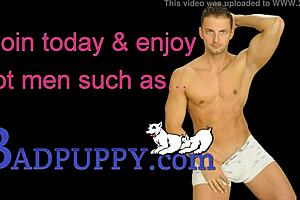 Sean bends Adam over desk for deep anal fucking