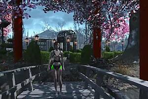 Fallout 4 Slutty Brunette Banged Hard in Wild Anime Action!