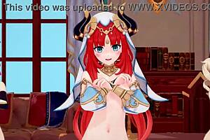 Genshin Impact Mmd Everglow Adios Nilou Ayaka Barbara Dance