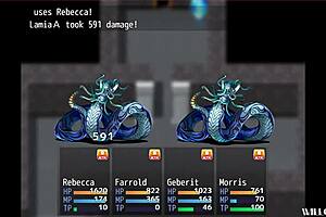 discover the exciting adventures of knightess rebecca in hrpg episode 005 of the anime game series