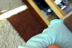 Sophie smoking and playing with a balloon