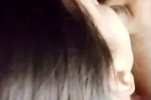 she's riding daddy's big cock cowgirl style, then sucking it dry