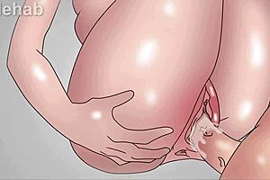 In the shower, Midoriya fucked Uraraka in this hentai scene