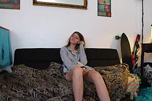 Carrie B Teases Small Tits in Solo Session