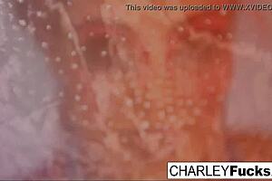 Charley teases with big tits and ass in nude masturbation