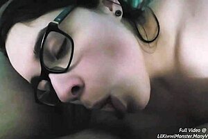 Brunette Amateur Sucks Step Brother's Cock While High on Weed