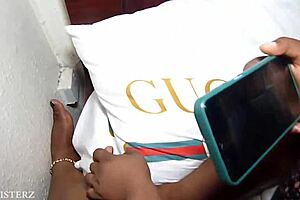 Ebony BBW Wife Bent Over for Intense Fucking and Cumshot