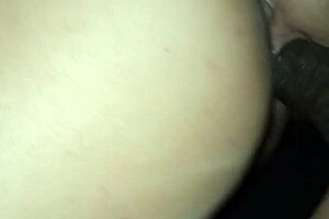 emotional cougar takes big black monster cock doggystyle bent over