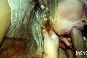 enjoying a delicious treat with blonde and brunette friends in college group