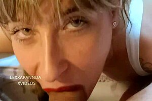 Ponytail Teen Sucks Cock Deep In POV