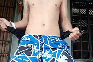 Watch Her Strip and Rip Clothes While Dancing!