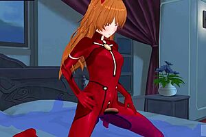 I luhv this uncensored anime Eva Asuka 2 ASMR so much!