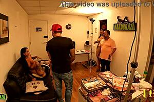 Elisa Sanches Fucks Couple Backstage