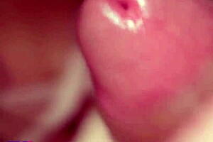 Wow, Watch This Close-Up Wet Blowjob Leading to Cum in Mouth!