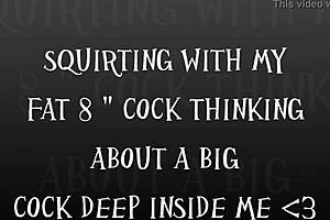 SQUIRTING all over my 8 INCH COCK!