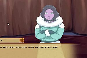 avatar cosplay milf gives blowjob in costume