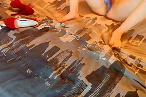 Mia Forces Marco to Watch Her Webcam Masturbation with Dildo and Vibrating Toy