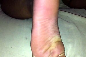 girl showing off on webcam in public