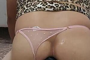 gay moans while getting fucked doggy style, loving his ass stretched